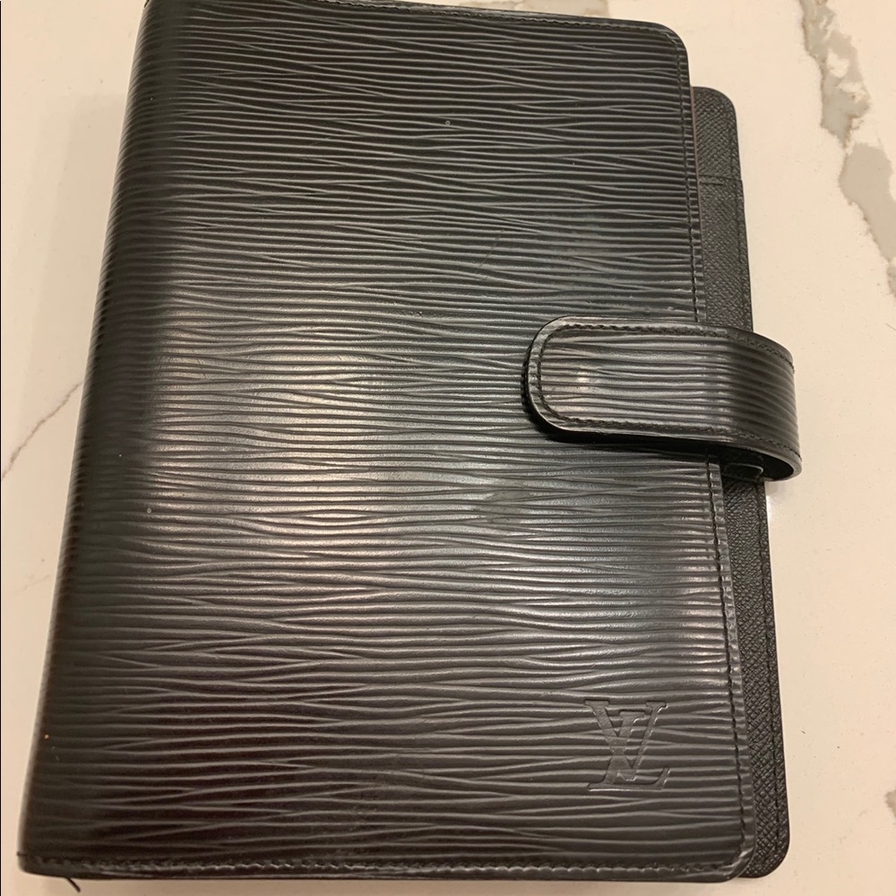 LV Epi Leather black planner
